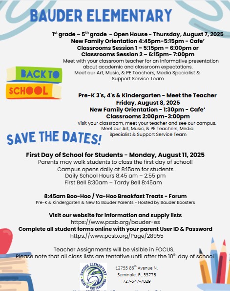 Back to School Flyer